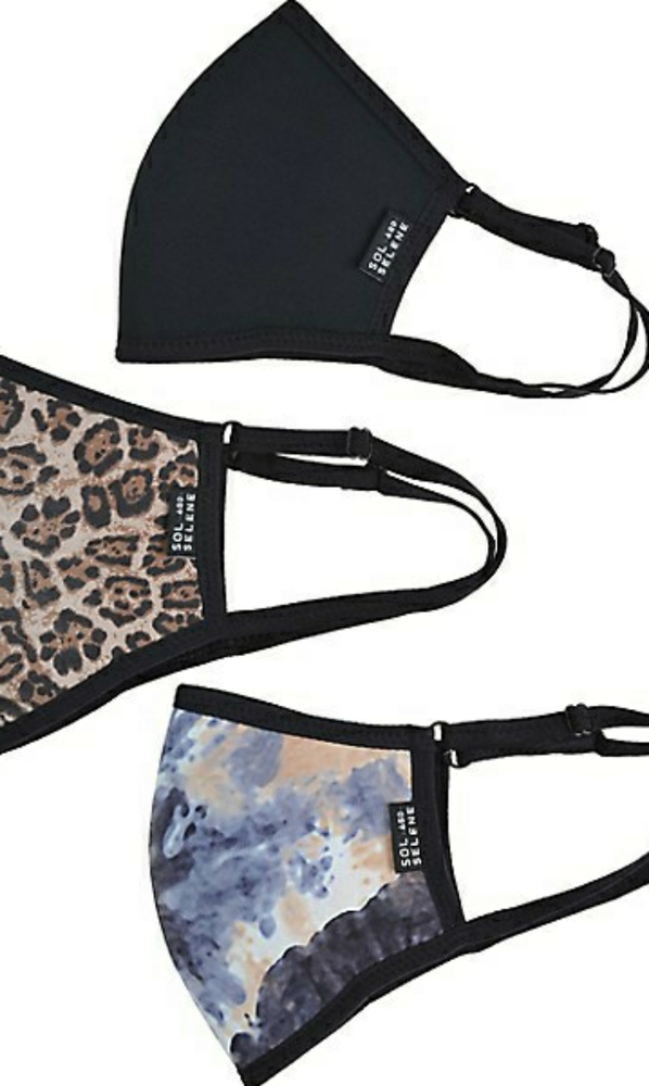 Sol and Selene protective face cover 3 pack